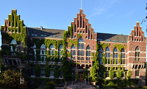 Universität Lund - Bibliothek der Uni (Skåne / Schonen - Schweden)