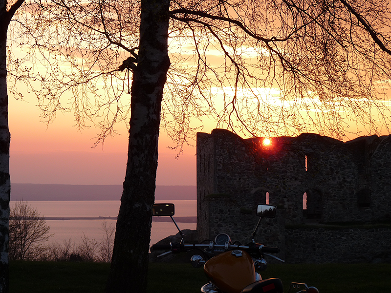 Blick aufs Meer - Sonnenuntergang in Schweden