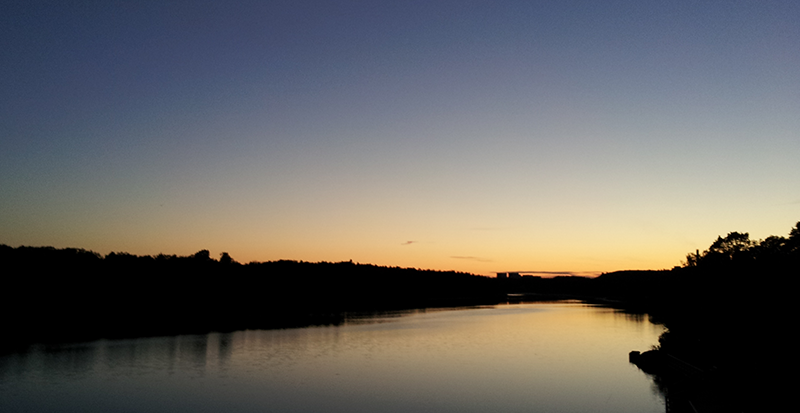 Sonnenuntergang in Schweden