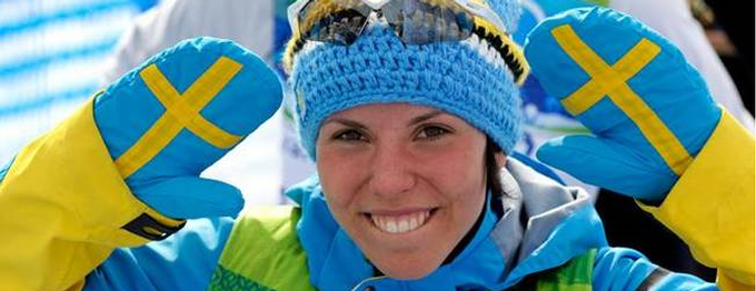 Charlotte Kalla mit erstem schwedischen Silber bei den olmypischen Winterspielen in Sochi 2014