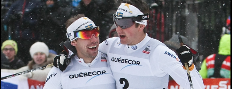 Schwedischer Doppelerfolg im Langlauf-Sprint der Herren im Freistil