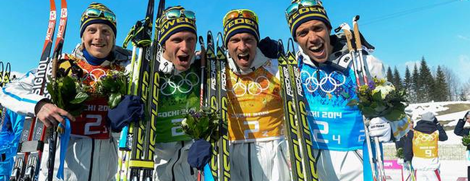 Olympia Sochi 2014: Gold für die Herren Langlaufstaffel