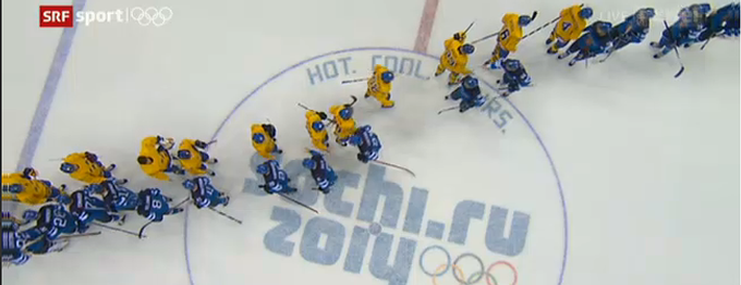 Olympia: Eishockey: Sieg im Halbfinale für die Tre Kronors