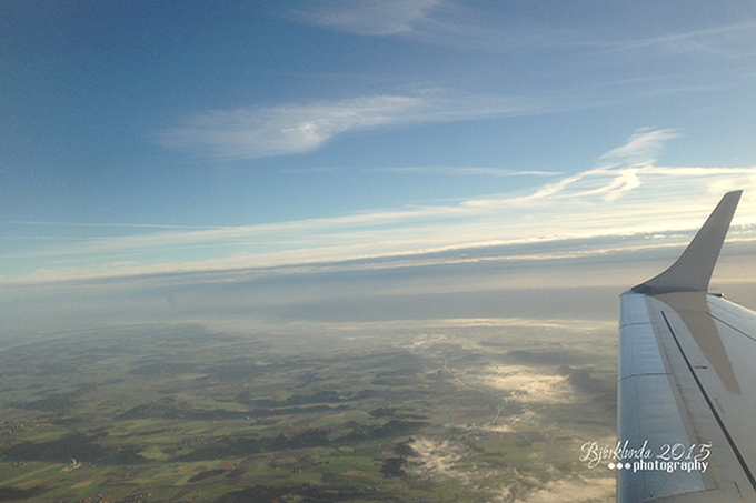 Über den Wolken... Flug Karlstad - Frankfurt