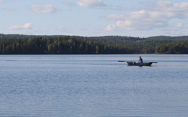 Dalarna, Kanu fahren, Schweden, Mora, Venjan, Venan, Paddeln