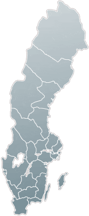 Karte der Läns in Schweden
